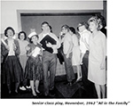 Senior class play, behind the scenes